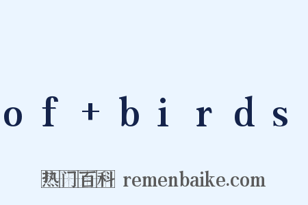 of+birds是什么意思的图片